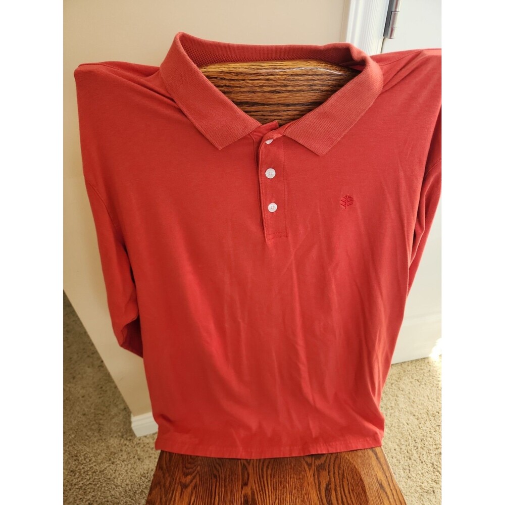 CooliBar Extra Large Long Sleeve Men's Shirt 50spf XL Coral Reef
